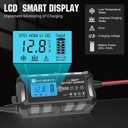 ECO-WORTHY 12V 5A Automatic Smart Battery Charger and Maintainer LCD Display for Lead Acid and Lithium (LiFePO4) Battery