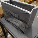 2pcs HANGING CLOTHES VERTICAL STORAGE BOX (5 SHELVING UNITS) DURABLE ACCESSORY SHELVES - EASY SET UP CLOSET CUBBY, SWEATER & HANDBAG ORGANIZER - CLEAN & TIDY WARDROBE, EASY MOUNT, BLACK 