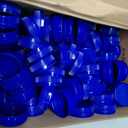 PATIKIL 38mm/1.5" Inner Plastic Bottle Cap, 100Pcs Replacement Screw Bottle Cap Storage Jug Lids for Craft DIY Juice Water Milk, Blue
