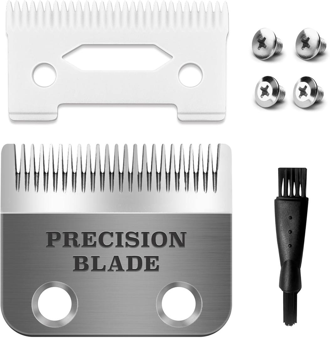 Precision Blade Fit for Wahl Clippers Blades, 2 Holes Adjustable Hair Trimmer Parts Replacement Blades, Pack of 1