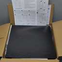 CALERTAIN End Tables with Charging Station USB Ports, 3 Tier Tall Night Stand with Storage Shelves,Narrow Side Table for Small Space Living Room Bedroom Office, Record Player Stand, Black