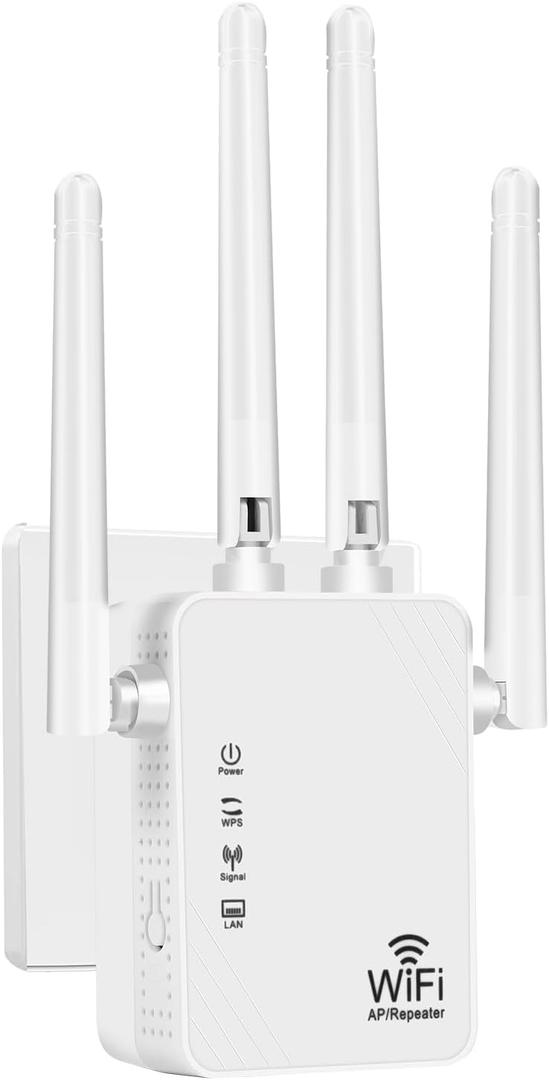 2025 WiFi Extenders Signal Booster for Home Long Range Up to 1900 Sq Ft,45 Devices,1.2Gbps Home Signal Booster, Dual Band 2.4GHz,dfsw56op3598