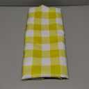 Waterproof Checkered Tablecloth Fabric - Rectangle 58x84 Inch Classic Gingham Buffalo Plaid Table Cloth for Indoor/Outdoor Use - Washable Table Cover for Kitchen, BBQs, and Parties (Yellow White)