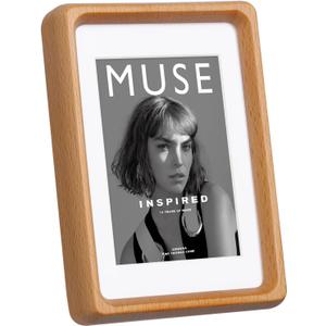 Small Photo Frame 4x6 inch, with Mat to fit Photo 3x5 Inch, Natural Beech Wood Small Picture Frames 6x4 inch for Landscape or Portrait Orientation, Wall-Mount & Tabletop (Beech)