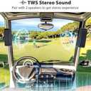 Golf Cart Speaker, Magnetic Golf Cart Speaker Bluetooth, Wireless Portable Speakers TWS Stereo Loud with Bass, IP67 Waterproof Dust-Proof Outdoor Speaker for Golf Cart EZGO, Club Cart & Yamaha