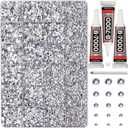 33000Pcs Silver Clear Rhinestones for Bedazzling, Bedazzler Kit with Flatback Craft Rhinestones Bulk and B7000 Glue, 2,3,4,5,6mm Resin Flat Back Crystals for Craftings, Crafts, Clothes, Shoes, Nails