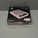 Nail Dust Collector for Nail Techs, Compact & Quiet Nail Vacuum dust Collector with Reusable Filter, Powerful Nail Fan Nail Tech Must Haves for Gel Polish, Pedicures, Salon & Home Use (Light Pink)