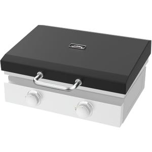 Hinged Lid for Blackstone 22" Table Top Griddle 1666 1813 1833 1842 2144 1891 2203 2304 2271 1935 2350 5011 Hard Cover Hood with Temperature Gauge for Pit Boss Camp Chef 22" Flat Top Griddle Grill (for Blackstone 22 Inch Griddle)