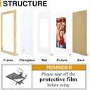 decorUhome 5x7 Picture Frame Set of 10, Display Photos 4x6 with Mat or 5x7 Unmatted for Picture Frames Collage Wall Decor, Natural