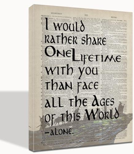 Lord of the Rings Gifts: Framed Arwen Poster - 16x20 inch Wall Art Decor for LOTR Fans