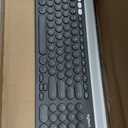 Logitech K780 Multi-Device Wireless Keyboard for Computer, Phone and Tablet  Flow Cross-Computer Control Compatible - Speckles, White