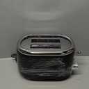 Mueller Retro Toaster 2 Slice with 7 Browning Levels and 3 Functions: Reheat, Defrost & Cancel, Stainless Steel Features, Removable Crumb Tray, Under Base Cord Storage, Black