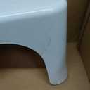 Squatty Potty Simple Curve Bathroom Toilet Stool 7" White