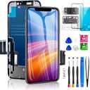 for iPhone 11 Screen Replacement 6.1 Inch, Diykitpl 3D Touch LCD Digitizer Replacement for A2111, A2223, A2221, with Repair Tools Kit+Magnetic Screw Mats+Screen Protector+Waterproof Frame Adhesive (For 6.1inch iPhone 11)