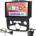 EKAT [2+64G] Android Car Stereo for Dodge Ram 1500/2500 (for Auto A/C) 2013-2019 - 9 Inch Touch Screen Radio with Wireless Carplay, Android Auto, EQ, WiFi, GPS, SWC + AHD Backup Camera
