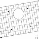 Kitchen Sink Grid and Sink Protectors, 26-1/16" x 14-1/16" Stainless Steel Material Sink Grate for Bottom of Kitchen Sink Rack Accessories with Rear Drain for Single Bowl Sinks, Scratch Prevention