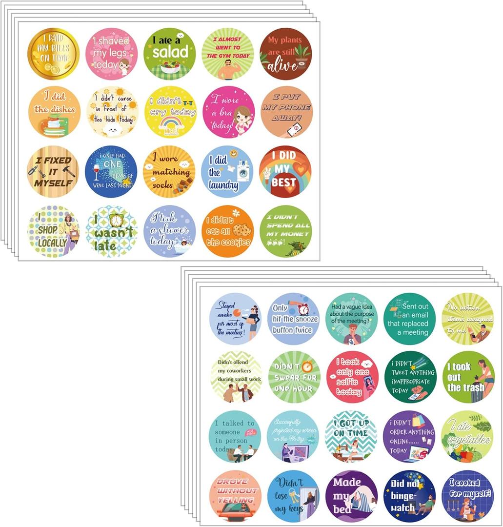 Glenmal 400 Pcs Adulting Stickers Funny Cursing Good Job Stickers for Adults Coworkers Friends