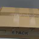 7 code Thicken & Sturdy Clear Shoe Storage Organizer with Magnetic Door, Stackable Boxes for Closet, Foldable Shoe Rack for Sneaker Boot Container, Plastic Shoe Cabinet Shoe Box 6 Pack, Black