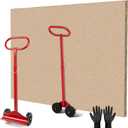 Adjustable Drywall Dolly Cart with Wheels - Portable Panel Moving Tool for Drywall, Lifting & Moving Panels - Easy Tool-Free Assembly, Folds for Storage, Includes Gloves