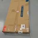 Furmax Computer Desk 48 Inch Small Office Desk with Storage Bag & Headphone Hook, Workstation for Home Office, Modern Writing Study Table (Rustic Brown)