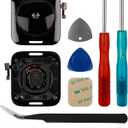 Back Cover Glass Heart Rate Part Connector Compatible with Apple Watch Series SE 40mm Model A2353 A2355 (GPS+Cellular) with Tools