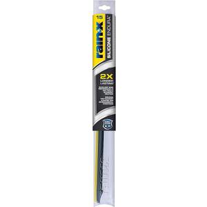 Rain-X 830115 Silicone Endura Wiper Blades, 15 Inch Windshield Wipers (Pack of 1), Automotive Replacement Windshield Wiper Blades With Two Times Longer-Lasting Resilient Silicone Rubber Squeegee