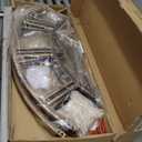 Large Wall Clock for Living Room Decor  48 Inch Knocked-Down (KD) Silent Non-Ticking Modern Farmhouse Wall Clock, Oversized Decorative Metal Roman Numeral Clock, Bronze