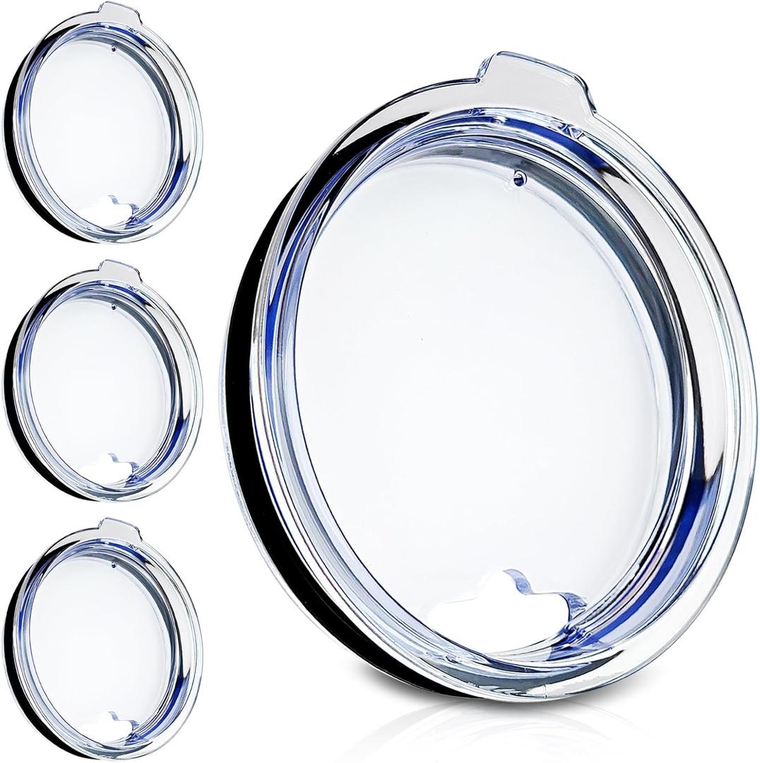 20oz Tumbler Replacement Lids,4PACK Splash Proof Lids for YETI Rambler,Old Style RTIC,SUNWILL and CIVAGO Coffee Tumbler,BPA free