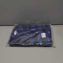 QZH.DUAO Matching Family Christmas Pajamas Set Long Sleeve Holiday Warm Sleepwear Couple Button Down Pjs Set (1 Pack, Women, X-Small, Black Blue) 