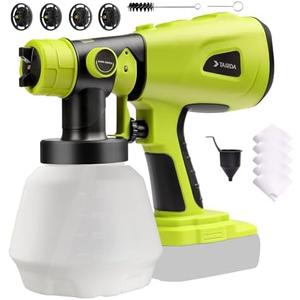TAIRDA Cordless Paint Sprayer Compatible for Ryobi 18v Battery (NO Battery), HVLP Electric Handheld Paint Sprayers with 1000ML Container, for House Furniture, Fence, Cabinets, Walls (Bare Tool)