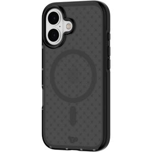 Tech21 EvoCheck for iPhone 16 - Compatible with MagSafe - Impact Protection Case - in Smokey (Standard, Charcoal)