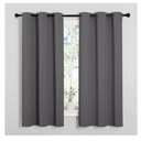 NICETOWN Thermal Insulated Grommet Blackout Curtains for Bedroom (2 Panels, W42 x L63 -Inch, Grey)