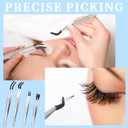 4PCS Precision Tweezers Set, Professional Pointed Long Bent Stainless Steel Tweezers for Craft, Soldering, Model, Jewelry Tools