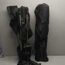 Paquete de 2 sillas de camping compactas plegables porttiles para exteriores con bolsa de transporte, sillas lunares ligeras para viajes, picnic, senderismo, playa, pesca, Oxford 600D, (Negro -)