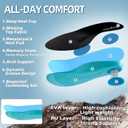 Men's Orthopedic Mid Trekking Hiking Boots: Comfortable Plantar Fasciitis Ankle Support Work Walking Running Shoes, Orthotic Cushion Sport Gym Cross Training Trail Sneakers for Foot Heel Pain Relief (Gray)