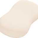 Ergonomic Memory Foam Pillow with Removable Pillow Covers, Breathable Neck Support Pillow Suitable for Side/Back/Stomach Sleepers, Slow-Rebound Foam Cat Belly Flat Neck Pillow for Sleeping (Yellow)