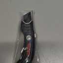 INTERNET'S BEST Ergonomic Utility Knife Set | Retractable Box Cutter with Rubber Handle | For Cutting Cardboard, Carpet & Plastic | Blade Storage in Handle | Pack of 1