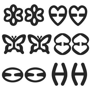 Megecaa Bra Clips to Make Racerback - 12Pcs Bra Strap Clips for Racerback Clear Bra Strap Holders for Slipping Woman Girl Accessories, Black