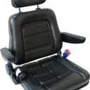 GXARTS Universal Forklift Excavator Tractor Seat with Adjustable Angle Back Micro Switch and Slide Compatible with Tractor Excavator Skid Loader Backhoe Dozer Telehandler Equipment Construction