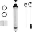 500cc Fluid Extractor, Automotive Fluid Extractor Pump, Manual Extraction and Filling Pump with Two Extraction Tubes, Universal Fluid Oil Change Evacuator Car Accessories