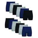 Hanes Men's Tagless Boxer Briefs with Fabric-Covered Waistband - Multiple Packs L