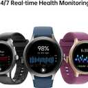 Woneligo Smart Watch for Men,1.57inch AMOLED Touchscreen Fitness Watch for iPhone & Android,Heart Rate/Sp02/Sleep Monitor,110+ Sport Modes IP68 Waterproof Bluetooth Calls (Blue, 1.57)