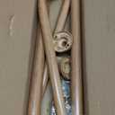 Blackout Wrap Around Curtain Rods for Windows 28 to 48 Inch:Room Darkening Imitation Wood Curtain Rod Heavy Duty Adjustable 1Inch Wooden Curved French Return Wraparound Drapery Rods Round Hidden