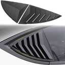 for Model Y Side Window Louver Cover Sport Style for Tesla Model Y 2021 2022 2023 2024 2025 Juniper Accessories(Glossy Carbon Fiber Pattern)