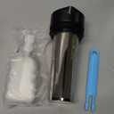 25oz Cold Brew Coffee Maker 4 Cup Capacity Tea Maker, Iced Coffee Pot, Cold Heat Resistant Borosilicate Glass Carafe, Stainless Steel Mesh Filter Basket and Black Freshness Lid