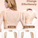 2 x Wireless Bras for Women No Underwire Seamless Push Up Supportive Bralettes Wave Full Coverages Comfortable Everyday Bra (M)