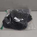 LongBay Women's Warm Chenille Knit Bootie Slippers Memory Foam Comfy Suede Fluffy Faux Fur Boots House Shoes (7-8, Black)