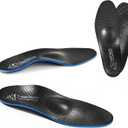 Best Genuine Leather Original Metatarsalgia Orthotics Strong Arch Support PORON Inserts Carbon Fiber PU Ball of Foot Insoles Relieve Morton's Neuroma Pain with Metatarsal Pad, Men11-11.5/Women13-13.5