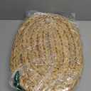 Oval Woven Placemats, Natural Water Hyacinth Placemats Set of 4, Straw Braided Rattan Placemats, 12x16 Inches Plate Chargers Set, Non-Slip Heat Resistant Woven Chargers for Dining Table