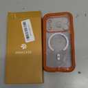 Miracase Magnetic for iPhone 17 Pro Case 6.3" [Compatible with MagSafe] Full-Body Phone Case with Built-in Glass Screen Protector & Camera Control,Drop Proof iPhone 17 Pro Cover, Orange